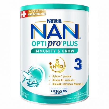  Sữa bột Nan Optipro Plus số 3 850g (1-2 tuổi) 