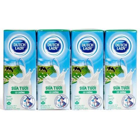  Sữa tiệt trùng Dutch Lady có đường 180ml 