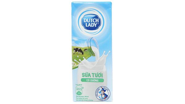  Sữa tiệt trùng Dutch Lady có đường 180ml 