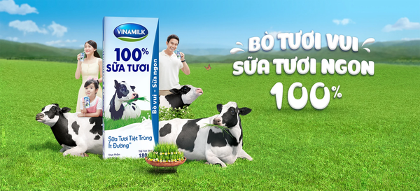  Sữa tươi tiệt trùng Vinamilk 100% có đường 180ml 