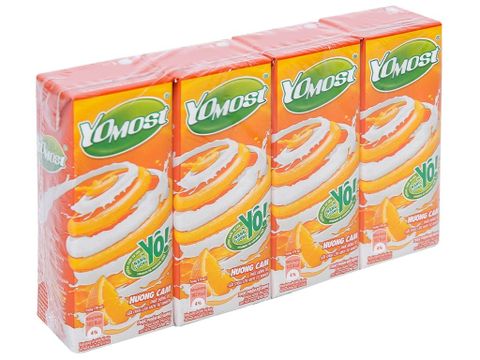  Sữa Chua Lên Men Tự Nhiên Yomost Hương Cam (170ml/Hộp) 