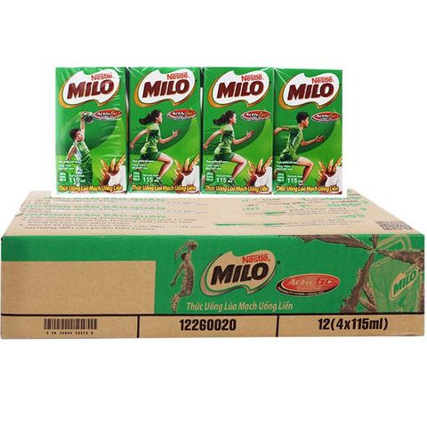  Sữa Milo lúa mạch có đường 115ml 