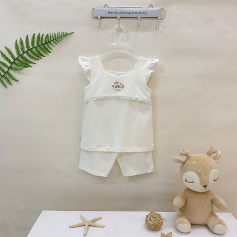 Bộ ngắn bé gái tay cánh tiên 1755 