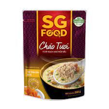  Cháo tươi SGF thịt thăn bằm bí đỏ 240g 
