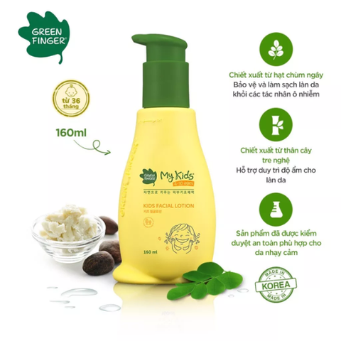  Sữa dưỡng ẩm da mặt cho bé Greenfinger MyKids 160ml 