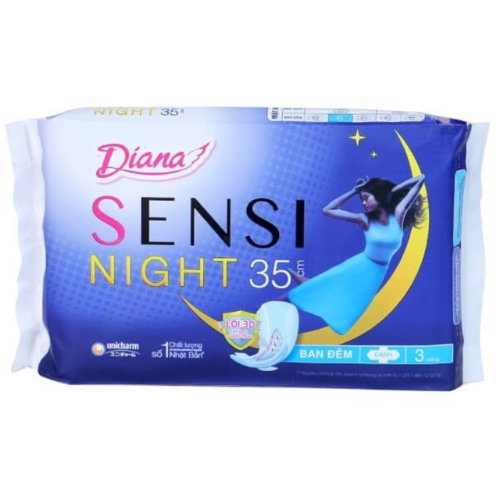  Băng vệ sinh ban đêm Diana Sensi Night 35cm 