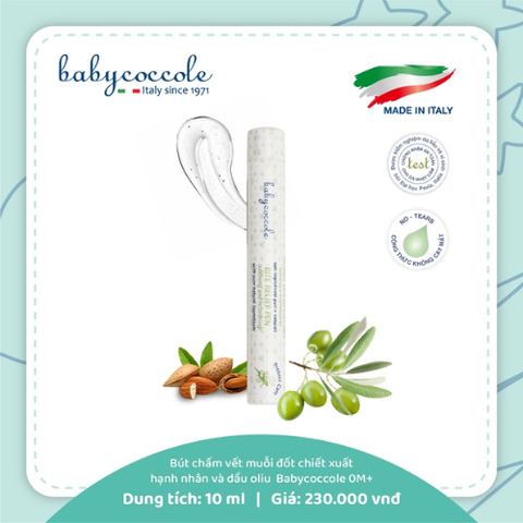  Bút chấm vết muỗi đốt chiết xuất hạnh nhân và dầu oliu Babycoccole (+0M) 