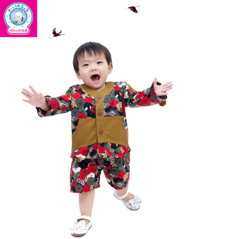  Áo khoác thổ cẩm bé gái (Kaizen Collection) AN1533 - BabyOne 