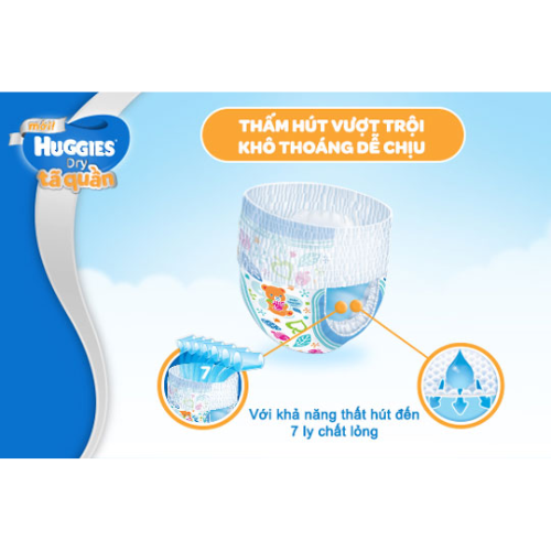  Tã quần Huggies dry XXL 28 miếng (15-25kg) 