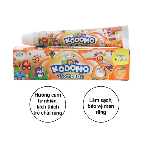 Kem đánh răng trẻ em Kodomo hương cam 45g 