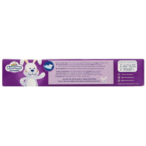  Kem đánh răng trẻ em Kodomo hương nho 45g 