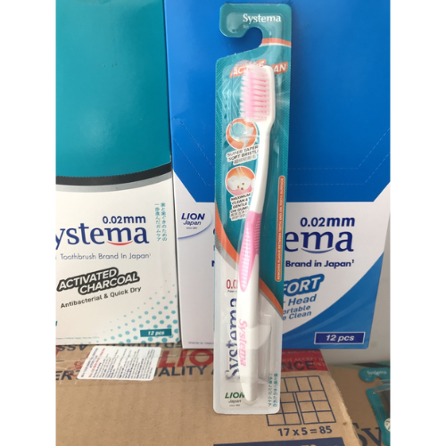  Bàn chải đánh răng Systema Active Clean siêu mềm mảnh 