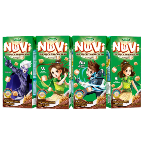  Sữa lúa mạch cacao có thạch hộp 170ml 