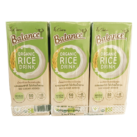  Sữa gạo hữu cơ không đường 4Care Balance 180ml 