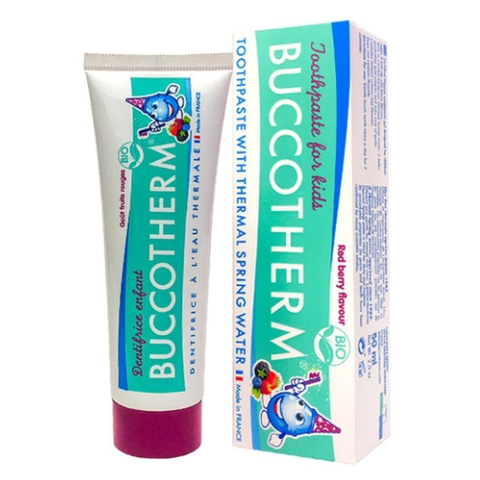  Kem đánh răng hữu cơ vị Red Berries Buccotherm 50ml (trên 3 tuổi) 