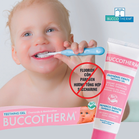  Gel vệ sinh chăm sóc răng miệng hữu cơ Buccotherm 50ml 