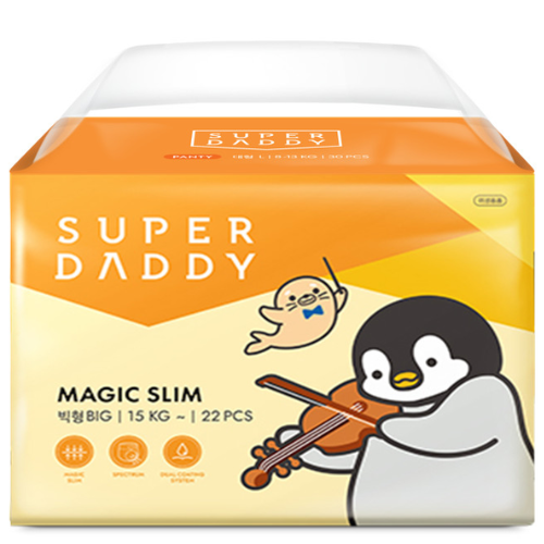  Tã quần Hàn Quốc Super Daddy Magic Slim size XXL 22 miếng (trên 15 kg) 