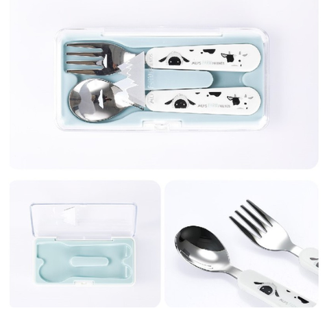  Bộ muỗng nĩa ăn dặm cho bé Stenlock (hộp đựng) 