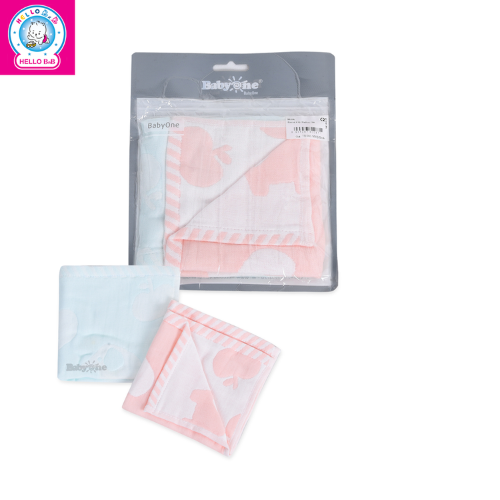  Khăn xô 4 lớp 25*25cm (gói 2 cái) SS1051 - BabyOne 
