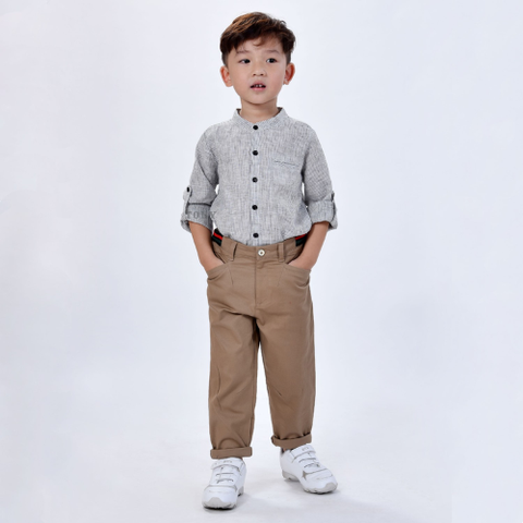  Áo sơ mi Linen tay dài 5448 - Tony Boys 