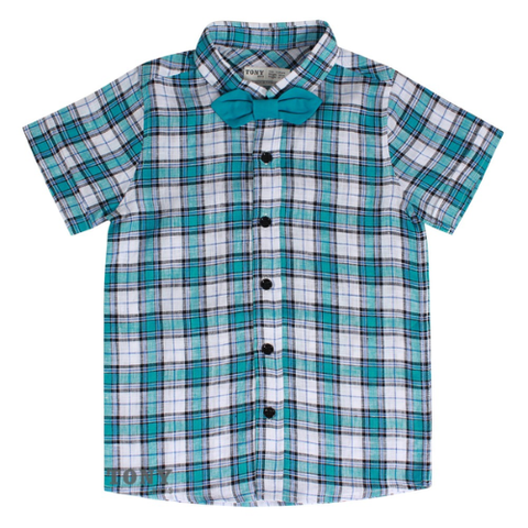  Sơ mi caro Linen tay ngắn 5449 