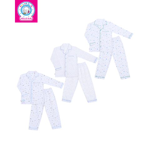  Bộ Pyjamas bông dài bé trai 0187 