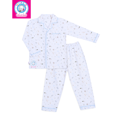  Bộ Pyjamas bông dài bé trai 0187 