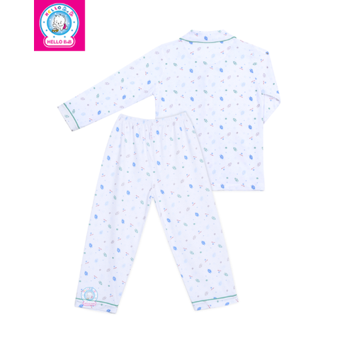 Bộ Pyjamas bông dài bé trai 0187 