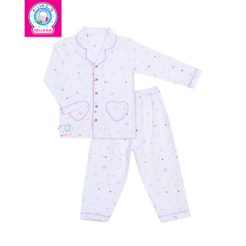  Bộ Pyjamas bông dài bé gái 0263 
