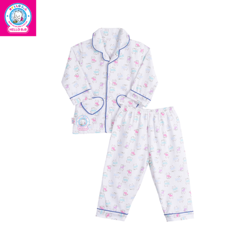  Bộ Pyjamas bông dài bé gái 0263 