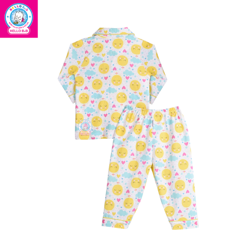  Bộ Pyjamas bông dài bé gái 0263 