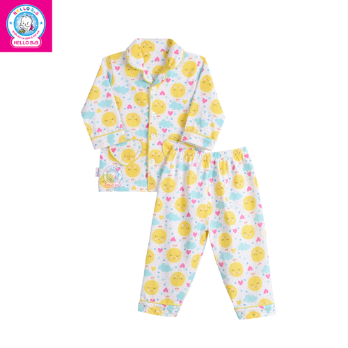  Bộ Pyjamas bông dài bé gái 0263 