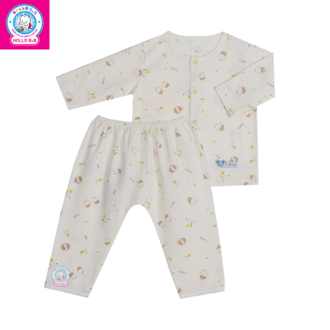  Bộ sơ sinh bông tay dài 1009 
