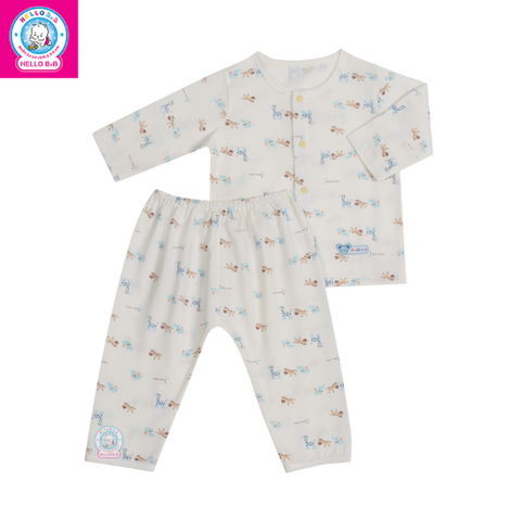 Bộ sơ sinh bông tay dài 1009 