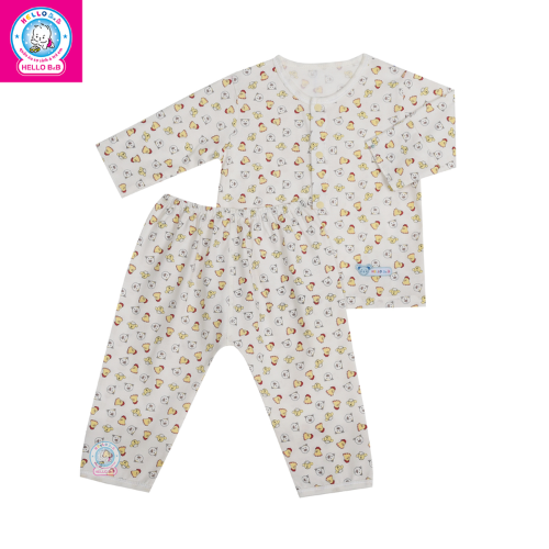  Bộ sơ sinh bông tay dài 1009 