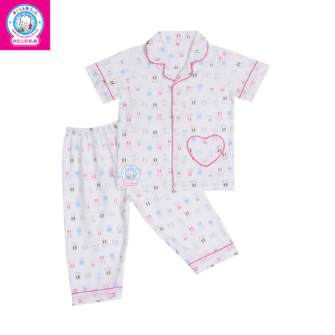 Bộ Pyjamas tay ngắn bé gái 1149 