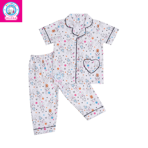  Bộ Pyjamas tay ngắn bé gái 1149 