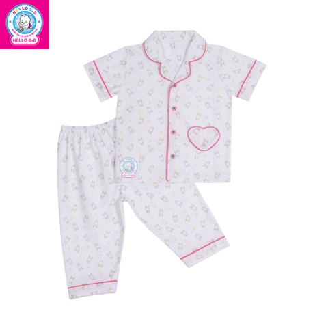  Bộ Pyjamas tay ngắn bé gái 1149 