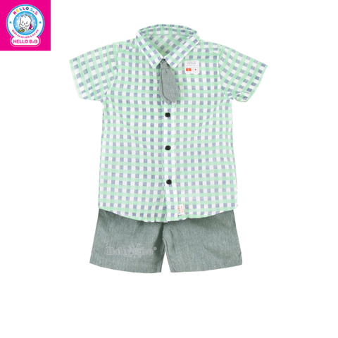  Set sơ mi caro 0922 