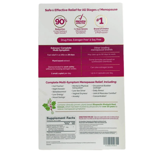  Viên uống cân bằng nội tiết tố tiền mãn kinh  Estroven- Complete Multi-Symptom 84 viên 