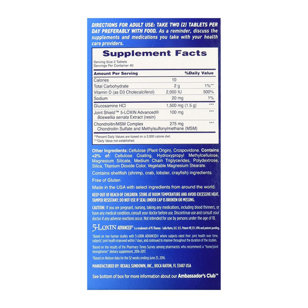  Viên uống hổ trợ xương khớp Osteo Bi-Flex  Triple Strength +Vitamin D 80 viên 