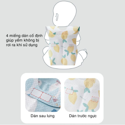  Hộp 20 yếm giấy chống thấm dùng 1 lần KUB 