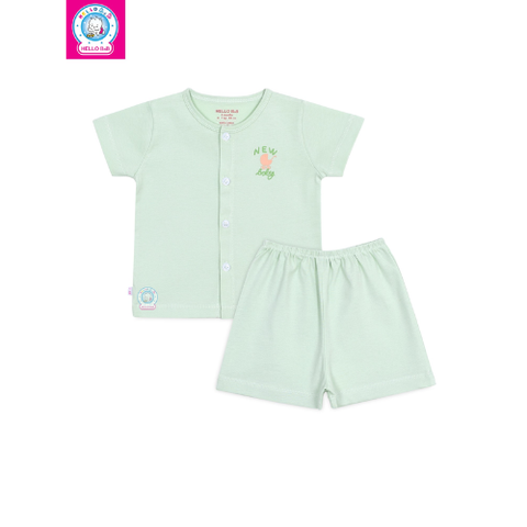  Bộ Ngắn Màu Cài Giữa - BN0081 