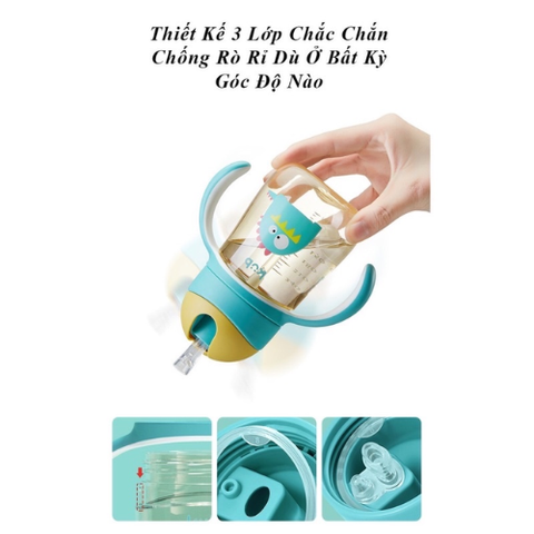  Bình tập uống nước chống sặc cao cấp KUB 240ml 