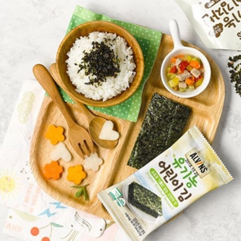  Rong biển hữu cơ tách muối cho bé Alvins 15g 