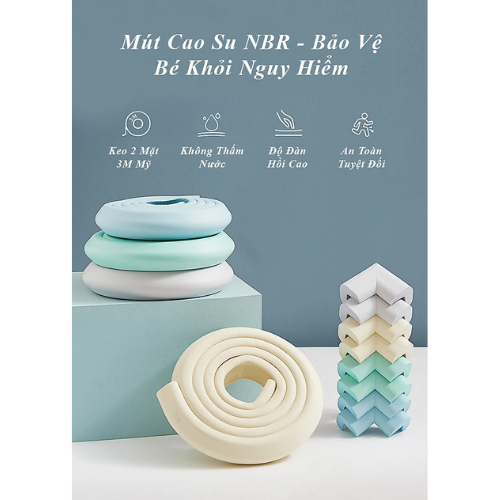  Mút cao su dán, bọc cạnh góc bàn KUB 