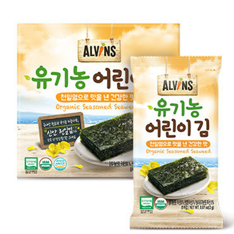 Rong biển hữu cơ ăn liền cho bé Alvins 20g 