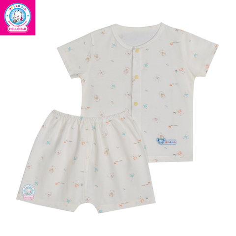  Bộ sơ sinh bông tay ngắn 1008 