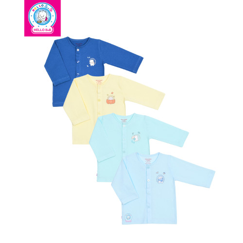  Áo Cài Giữa Màu Gân Ziczac Tay Dài - AL0007 