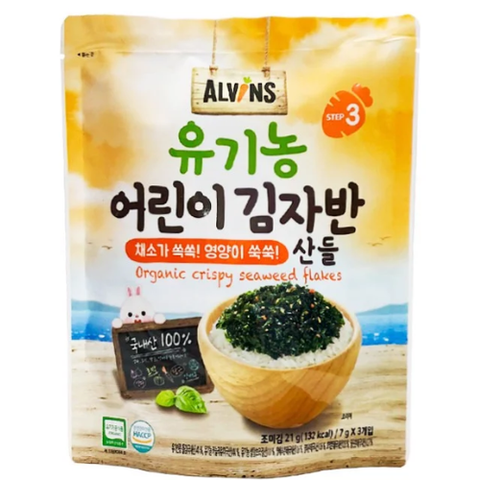  Rong biển rắc cơm hữu cơ vị rau củ 21g 